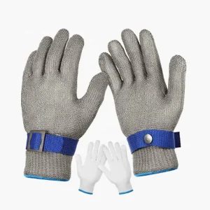 Stainless Steel Wire Mesh Cut-Resistant Safety Gloves