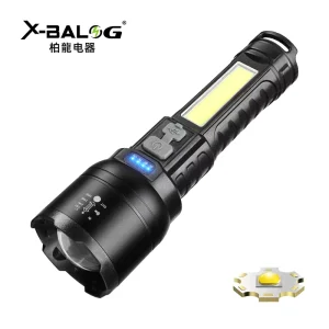 Strong Light Mini Tactical Zoom Flashlight Custom logo Torch Rechargeable Flashlight