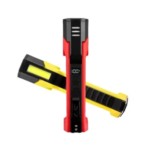 Super Bright 2000L LED Torch Adjustable Focus Rechargeable Aluminum Flashlight with 4 Lighting Modes Long Battery Life Portable