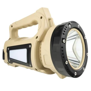 Super Bright COB LED Searchlight Rechargeable Waterproof IP44 200 300M Beam Distance Handheld Work Outdoor Emergency Flashlight