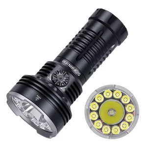 Super Bright Long Throw Waterproof 32650 12000lm Rechargeable EDC Flashlight Lamp Portable Torch With Power Bank Function