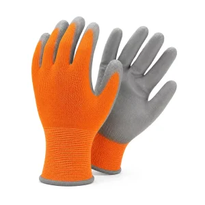 Super Grip PU Palm-Coated Safety Gloves Non-Slip Seamless Knit Work Gloves for Construction Plumbing and Maintenance