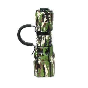 Super Mini Custom Flashlight Tactical Powerful 18350 1300LM 479M Smooth Reflector With Rotary Switch