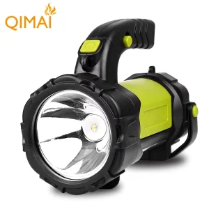 T80A 18650 Lithium Battery Handheld Torch Flashlight IP33 Rated Induction Lamp 3 Modes USB Rechargeable 500 Lumens 10000