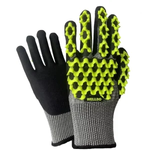 TPR Oilfield Safety Work Industrial Anti Cut Resistant Anti Impact Gloves