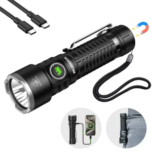 TS28 3200lm EDC Flashlight Ultra Long Range 506m Buck Driver Stainless Steel Bezel Magnetic Tail IPX8 21700 Battery