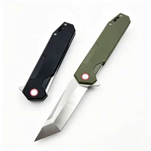 Tactical D2 Steel Folding Knife G10 Handle Ball Bearing EDC Pocket Knife for Outdoor Camping Survival Tool Factory OEM Support