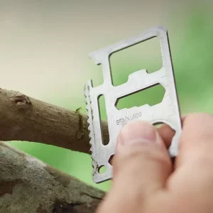 Tactical Survival Multitool Card Silver Stainless Steel Credit Card Size Portable Pocket Knife Outdoor Camping Promotional Gift