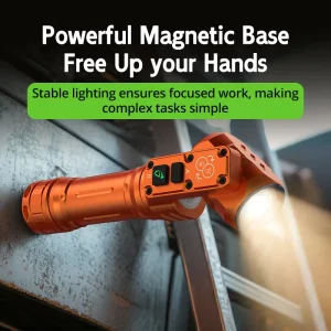 Tank007 WK1 180° Rotatable Lamp Head Powerful Magnetic Pocket Flashlight 1400LM Rechargeable Torch Light for Work Repair