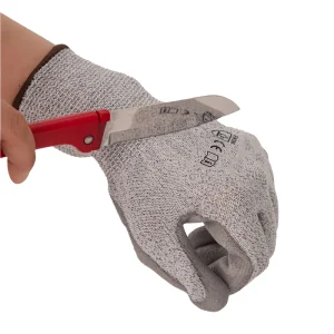 Tear- and Abrasion-Resistant PU-Coated HPPE Work Gloves EN388 Level 3/4/5 for Glass Handling