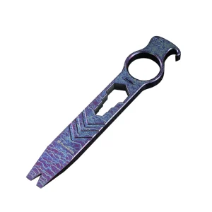 Titanium Wrecking Bar Pry Bar with Bottle Opener Small Outdoor EDC Tools for Camping & Hiking Multi Function