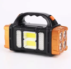 Two End Solar Handheld Lights for Emergency External Strong Light USB Dual Light Source Searchlight