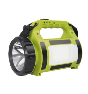 USB Rechargeable 300 Lumen LED Flashlight IP44 Waterproof Outdoor Searchlight with Output Function ABS Body Material