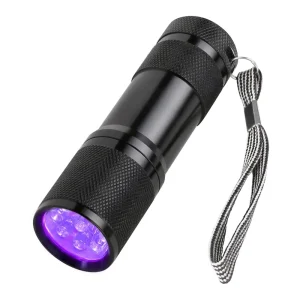 UV Flashlight Black Light Blacklight Flashlights 9 Led 395nm Mini Light Torch Detector for Dog Pet Urine Stain Bed Bug Scorpion
