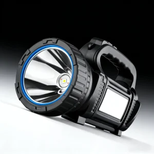 Ultra Bright High Power Portable LED Searchlight Rechargeable Flashlight for Outdoor Patrol & Emergency
