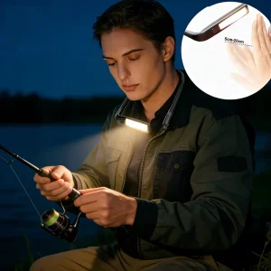 Upgraded Slim Portable Torch Light Long Range Neck Flashlight Type C Rechargeable Hands Free Adjustable Brightness Bedside