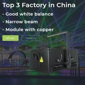 WP RGB80W Golden Star 80W IP65 Waterproof Outdoor Laser Projector Stage Animation RGB Laser Light Show System