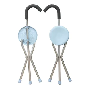 Walking Stick Aluminum Cane Chair Adjustable Folding Walking Sticks With Seat