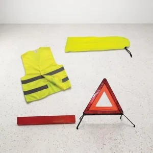 Warning Triangle Kit Reflective Vest Kit with Warning Triangle Road Traffic Car Emergency Kit