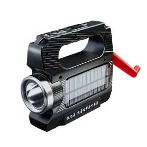 Warsun H996 Spotlight Hand crank Flashlight Multi functional Solar powered Hand crank Charging Long range Emergency Flashlight
