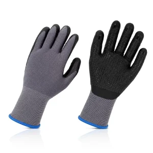 Washable PVC Dotted Work Gloves with High Grip Nylon Spandex for General Industrial Use