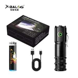 Waterproof 5 Mode Tactical Led Torch 1500mAh Rechargeable Magnet Base Flashlight for Emergency Use