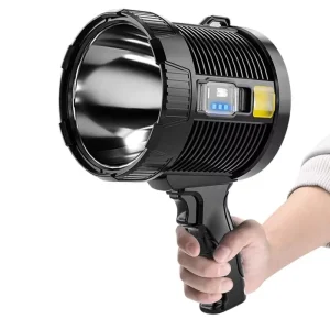 Waterproof Handheld Strong Light Searchlight Built in Battery Spotlight for Fishing Hunting Patrol Light