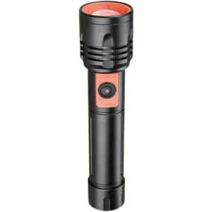 Waterproof Portable Aluminum Alloy Flashlight Telescopic Zoom USB Rechargeable LED Torches for Hiking Outdoor Use