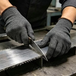 Wear-Resistant Safety Work Gloves with Reinforced Palm for Construction