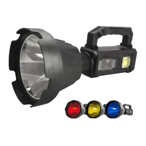 XHP90 LED Search Light Handheld Portable Spotlight Solar Powered P90 Rechargeable Fish Camp Flashlight Searchlight
