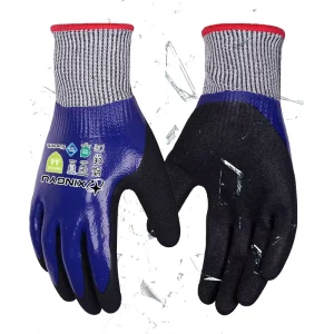 XINGYU 15 Gauge HPPE Nitrile Sandy Coated A4 Cut Anti slip Abrasion Resistant Heavy Duty Work Gloves Outdoor Custom Logo Gloves