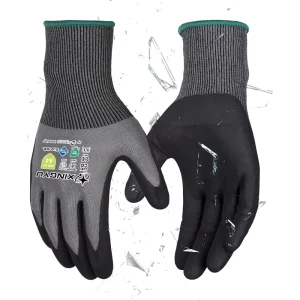 XINGYU 18G Adamas Nitrile Foam Gloves Level 4 Anti Cut Gloves Touchscreen Work Gloves Men Flexible Gloves for Construction