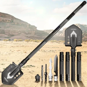 Xhandle MT 22 14 in 1 Folding Shovel Heavy Duty Boron Steel Camping Shovel with Ice Axe Multi tool Outdoor EDC Trenching Tool