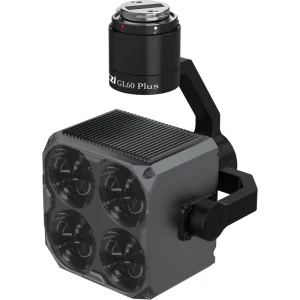 czi GL 60 Plus Gimbal Searchlight for DJI M300 350 RTK 700g 1225㎡ Area Lighting 13400 lm 60 120w Light Strobe